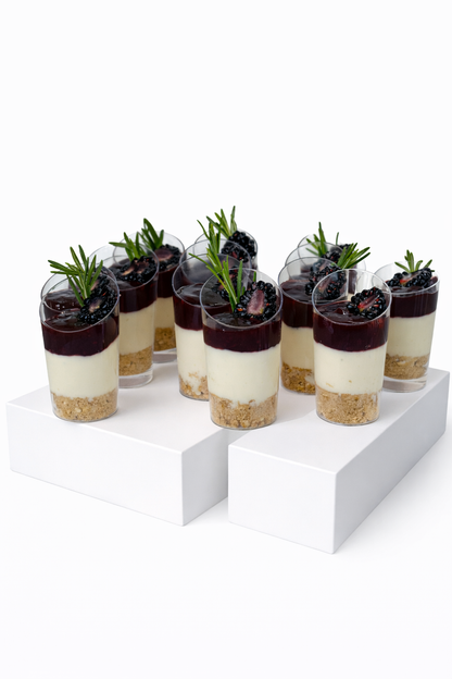 Red Berry Cheesecake Shots